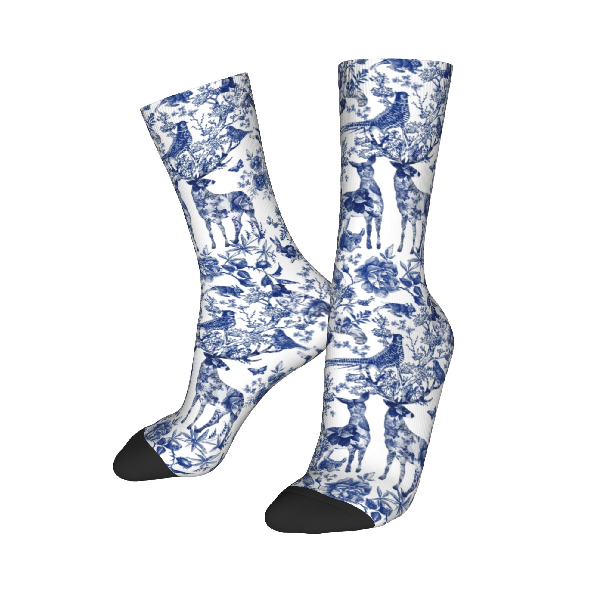 カスタムヴィンテージフランス風トワルドジュイ クルーソックス - Dress Sock Men のレビューと価格