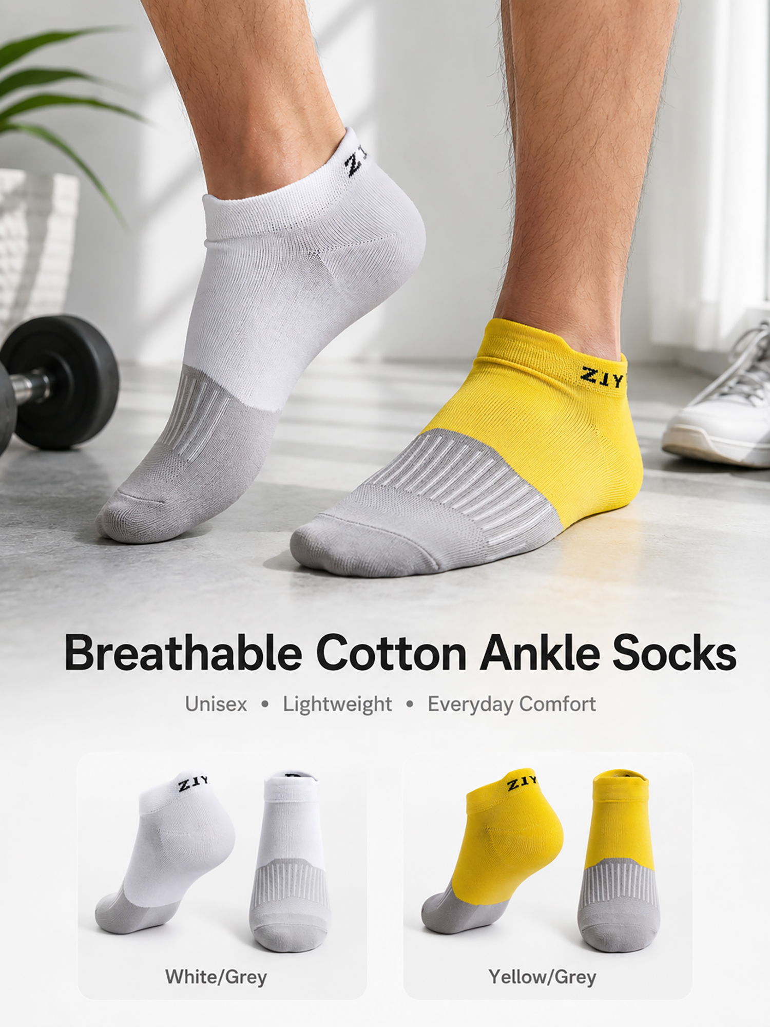 1/4/6 ペアメンズカラーブロックアンクルソックス通気性コ - Ankle Sock Low Cut のレビューと価格