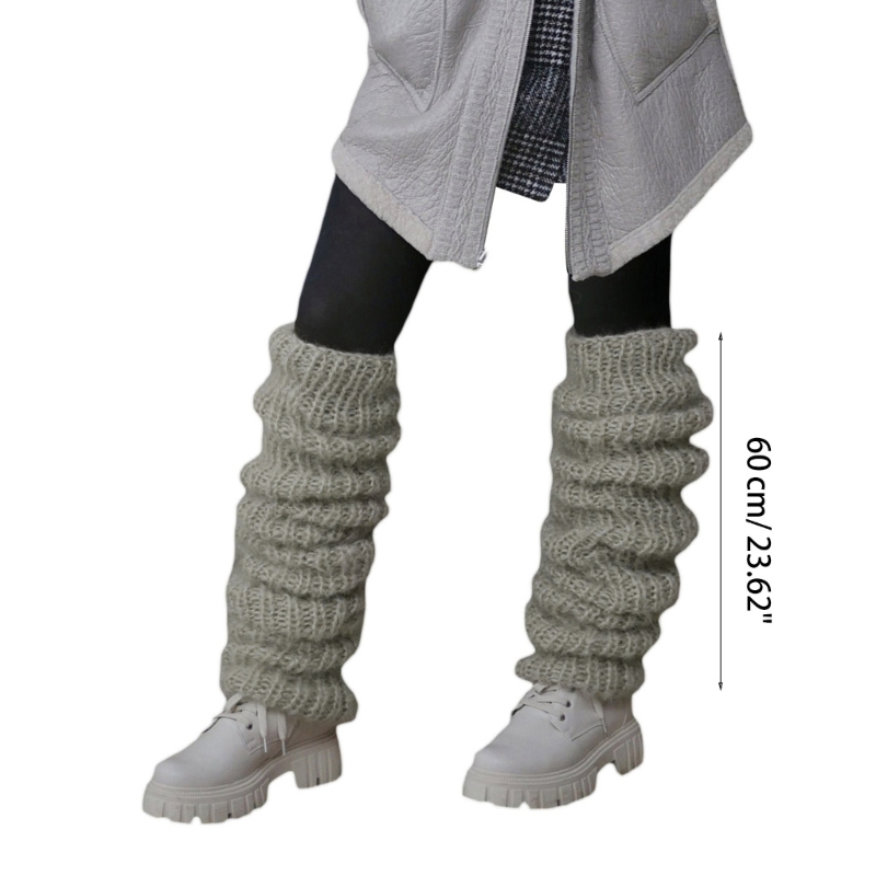 レッグウォーマー,ニット,無地,エクストラロング,ハイブーツ - Boot Sock Slouchy のレビューと価格