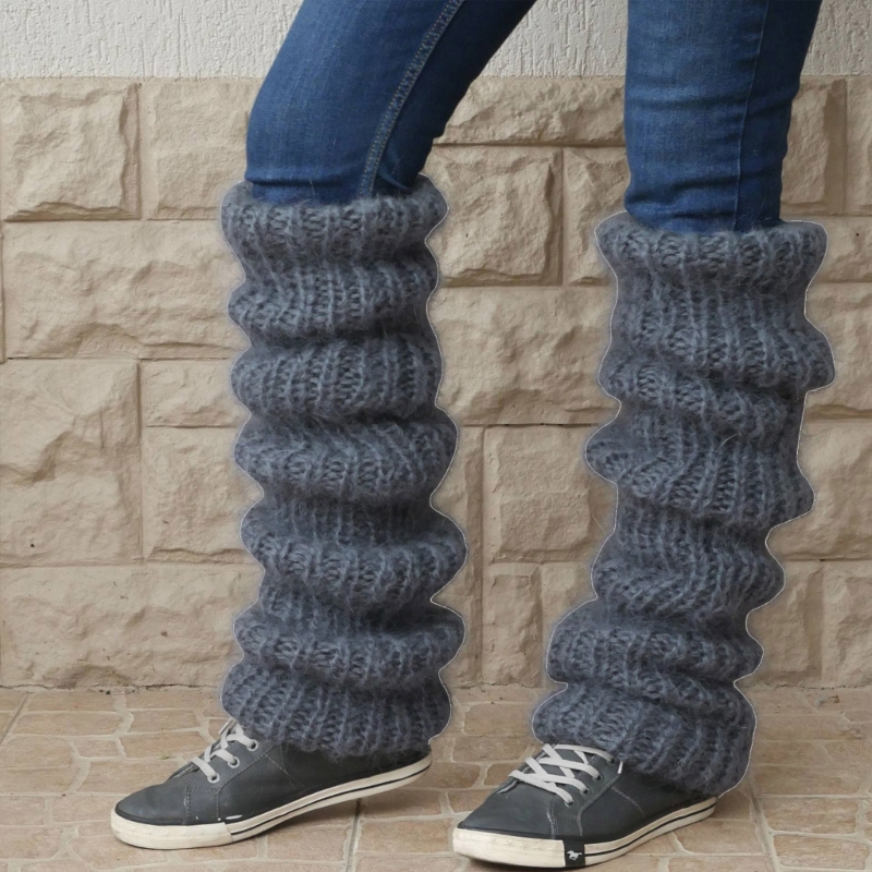 レッグウォーマー,ニット,無地,エクストラロング,ハイブーツ - Boot Sock Slouchy のレビューと価格