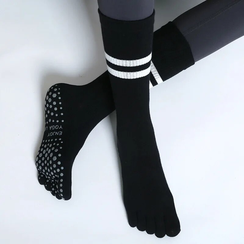 ハーフチューブヨガソックス,通気性,滑り止め,5本の指,スポ - Grip Sock Yoga のレビューと価格