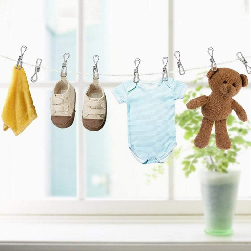 10/50 個ステンレス鋼クリップ多目的洗濯洗濯バサミペグホ - Sock Organizer Tray のレビューと価格