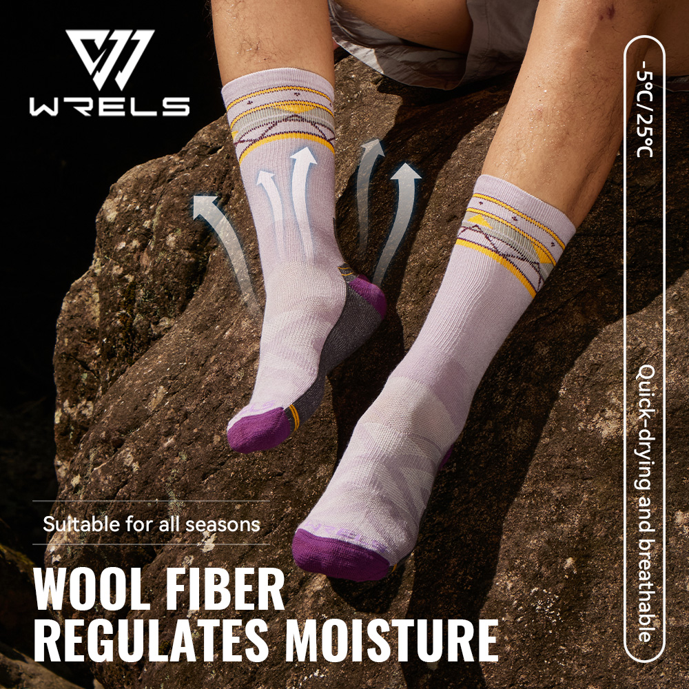 WRELS 1/2/3 ペアメリノウールハイキングソックス通 - Wool Hiking Sock のレビューと価格