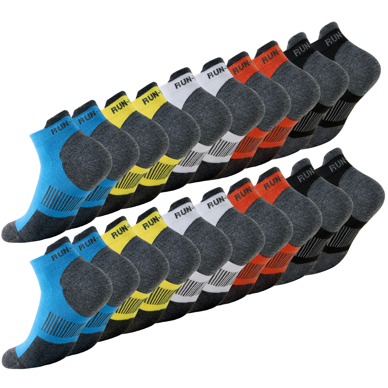 10 組の高品質メンズサマーショートソックスメンズカラフルス - Ankle Sock Low Cut のレビューと価格