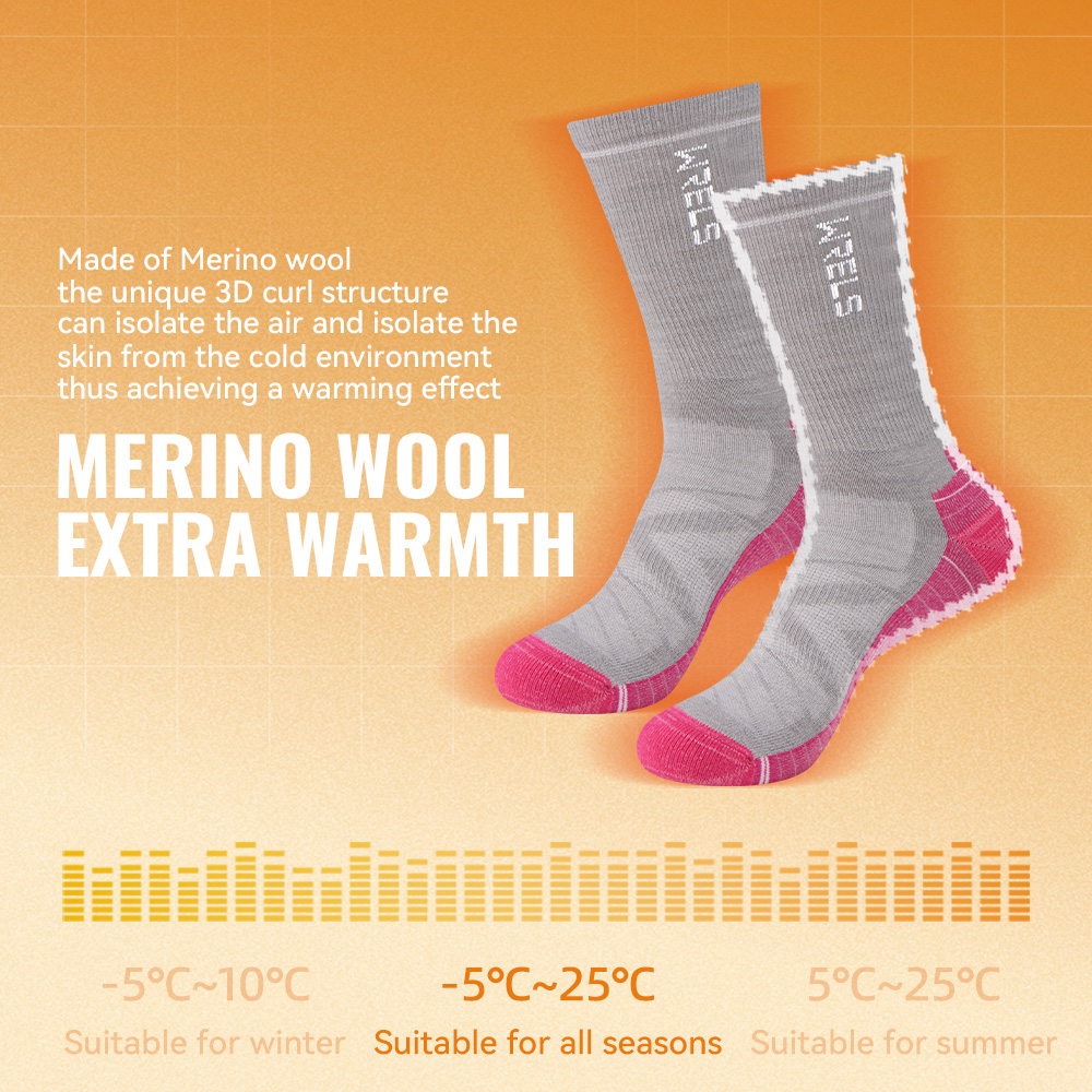WRELS 1/2/3 メリノウールソックス サーマルウォー - Wool Hiking Sock のレビューと価格