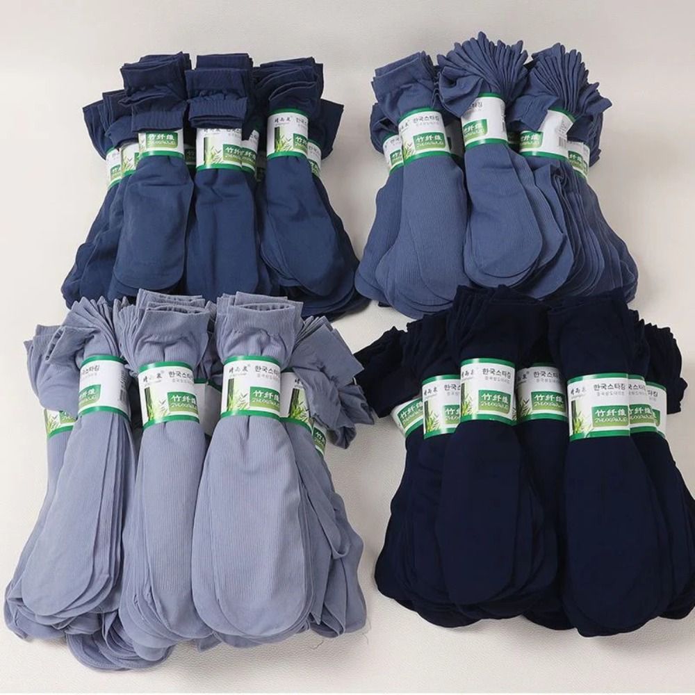 10足組 カジュアル 通気性 メンズ アイスシルクソックス  - Silk Sock Bamboo のレビューと価格
