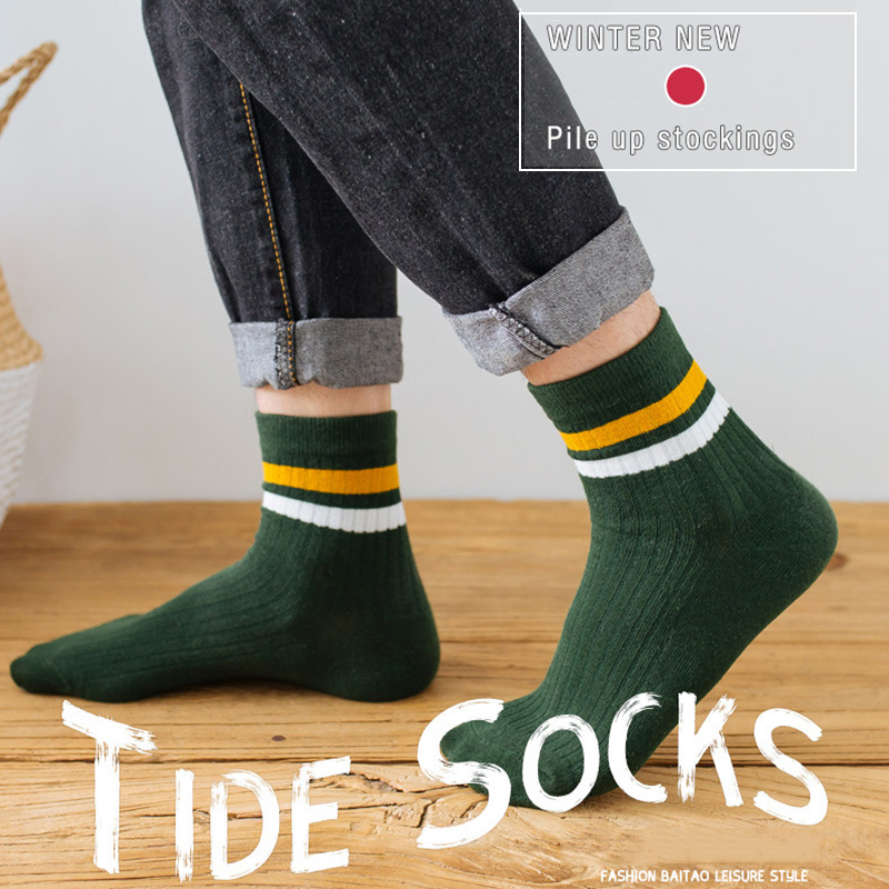 3ペア/パック綿メンズソックスファッション新カジュアル通気性 - Cotton Crew Sock Pack のレビューと価格