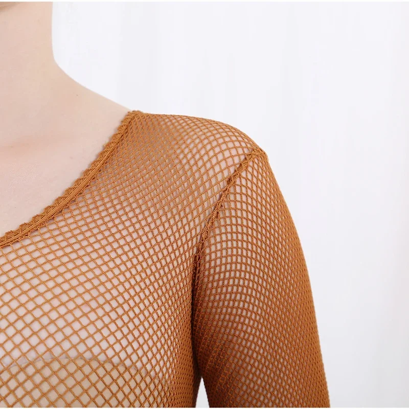 ラテンダンス全身ジャンプスーツ網タイツプロフェッショナルハー - Fishnet Stocking Women のレビューと価格