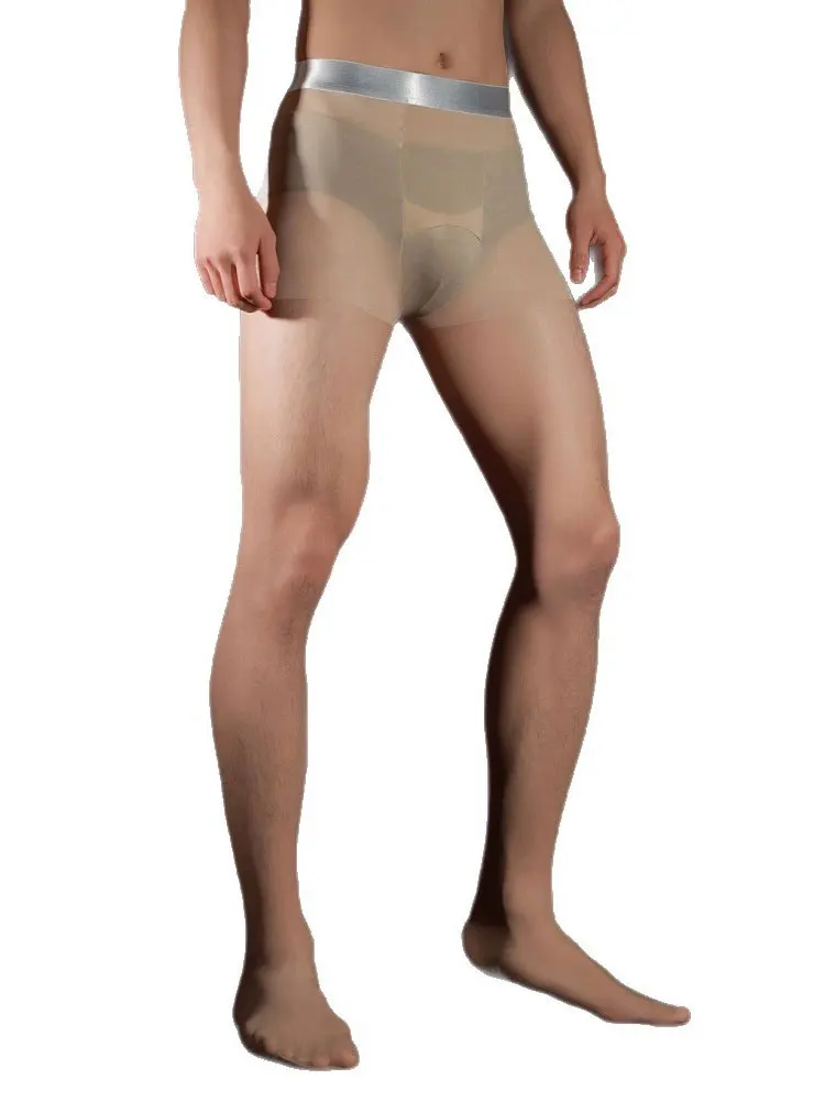 セクシーな男性用シルバーウエストパンスト、ハイストレッチオイ - Tights Pantyhose Sheer のレビューと価格
