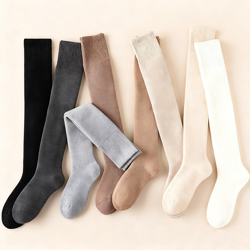 メンズサーマルオーバーニーソックス 冬用暖かいフリース裏地付 - Thermal Sock Winter のレビューと価格