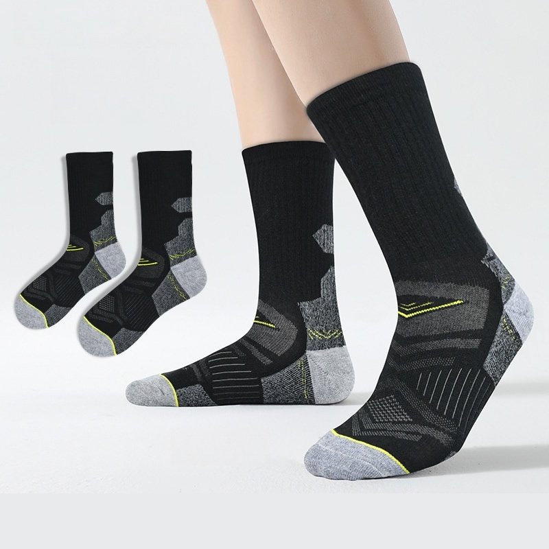 アウトドアハイキングメリノウールソックス男性女性用厚いテリー - Wool Hiking Sock のレビューと価格
