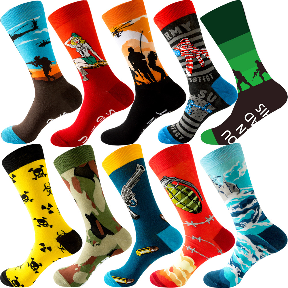 【10足】ロットパック男性女性カップル恋人ソックス新着菱形動 - Cotton Crew Sock Pack のレビューと価格