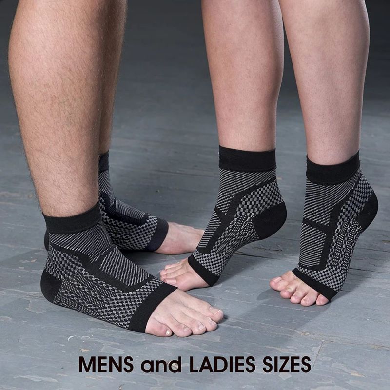 1 ペアスポーツ足首サポートブレース圧縮スリーブ足底筋膜炎靴 - Compression Sleeve Calf のレビューと価格