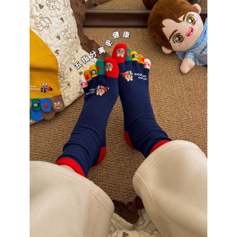 ミディアムチューブ スプリットトゥ ラブリー 女性用 漫画風 - Toe Sock Split のレビューと価格