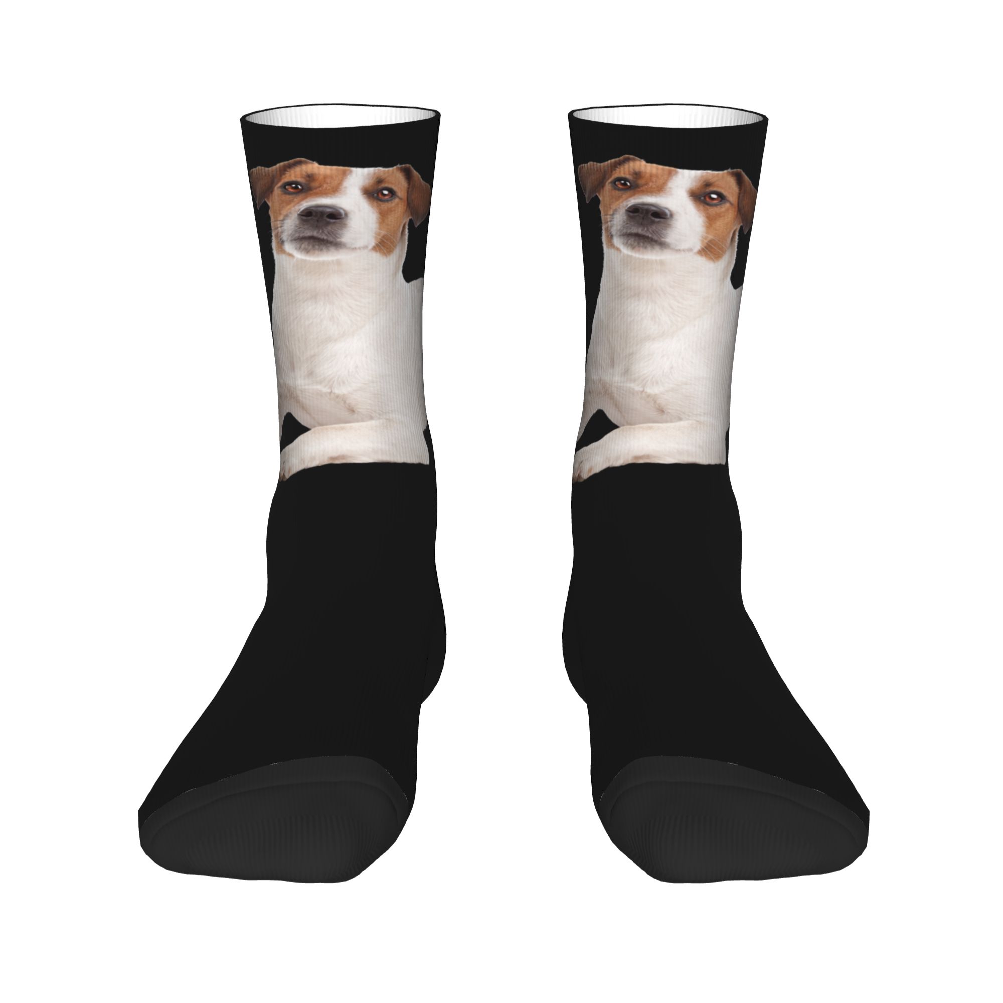 カスタムジャックラッセルテリア犬メンズクルーソックスユニセッ - Dress Sock Men のレビューと価格