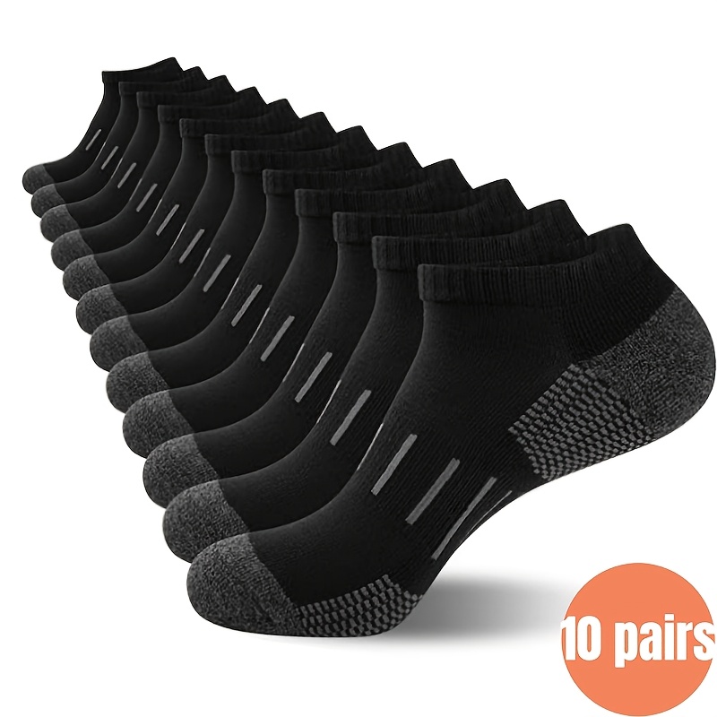10足組 メンズアンクルソックス かかと通気性 スポーツショ - Ankle Sock Low Cut のレビューと価格